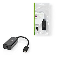 Μετατροπέας USB 3.2 Gen 2x1 Type-C αρσ. - Mini DisplayPort, με ενσωματωμένο καλώδιο 0.20m NEDIS CCGP64452BK02