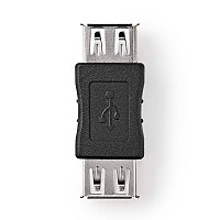 Αντάπτορας USB High-Speed A θηλ. - USB A θηλ., σε μαύρο χρώμα NEDIS CCGB60900BK