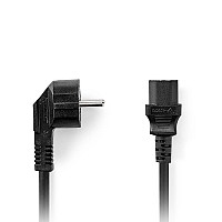 Καλώδιο τροφοδοσίας Schuko αρσ. - IEC-320-C13 θηλ., 5.00m NEDIS CEGL10000BK50