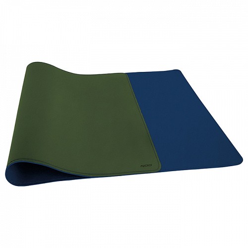 XL Δερμάτινο mousepad διπλής όψης, λαδί-βαθύ μπλε, 800x345x1.8mm NOD STATUS XL GREEN-BLUE