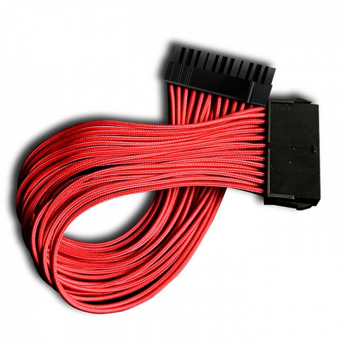 Braided καλώδιο προέκτασης τροφοδοσίας motherboard 24pin, 30cm σε κόκκινο χρώμα DEEPCOOL EC300-24P-RD
