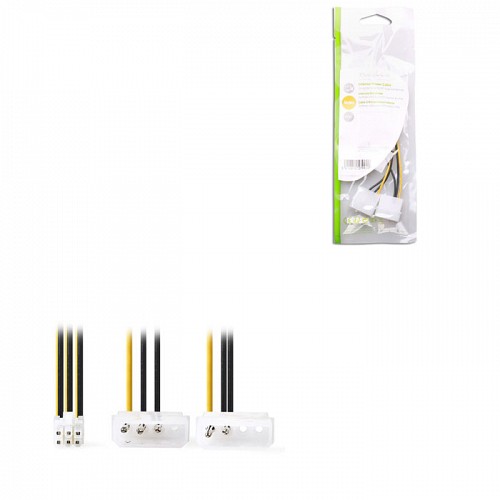 Καλώδιο-splitter τροφοδοσίας PCI Express 6-pin σε 2x Molex 4-pin, 0.15m NEDIS CCGP74210VA015