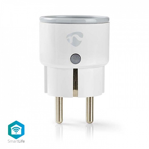 Wi-Fi Smart Plug, 10A,  με μετρητή κατανάλωσης ενέργειας NEDIS WIFIP110FWT