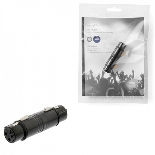 Αντάπτορας XLR 3-Pin θηλ. σε θηλ NEDIS COTP15920BK