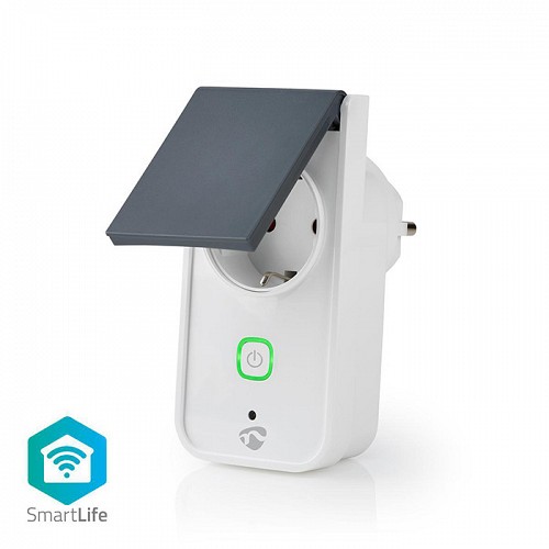Wi-Fi Smart Plug εξωτερικού χώρου, 16Α, με μετρητή κατανάλωσης ενέργειας NEDIS WIFIPO120FWT