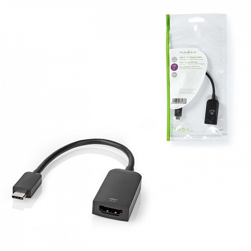  USB 3.2 Gen 1x1 Type-C . - HDMI ., 0.20m NEDIS CCGP64652BK02