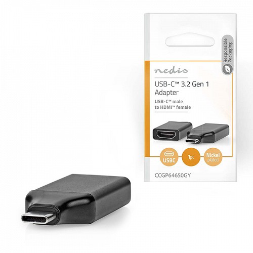  USB 3.2 Gen 1x1 Type-C . - HDMI  NEDIS CCGP64650GY