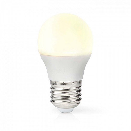 Λάμπα LED, Ε27, G45, 4.9W, θερμό λευκό φως και 470 lumen NEDIS LBE27G452