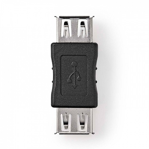 Αντάπτορας USB High-Speed A θηλ. - USB A θηλ., σε μαύρο χρώμα NEDIS CCGB60900BK
