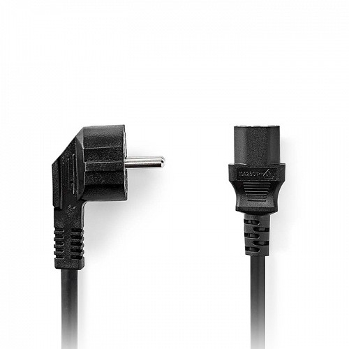 Καλώδιο τροφοδοσίας Schuko αρσ. - IEC-320-C13 θηλ., 5.00m NEDIS CEGL10000BK50