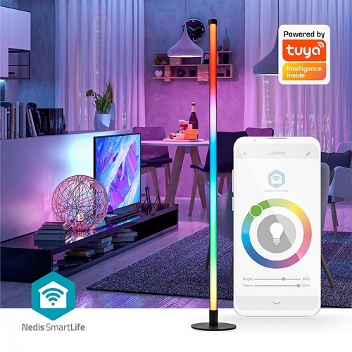 Wi-Fi smart φωτιστικό δαπέδου LED, 10W, 180lm NEDIS WIFILD20RGBW