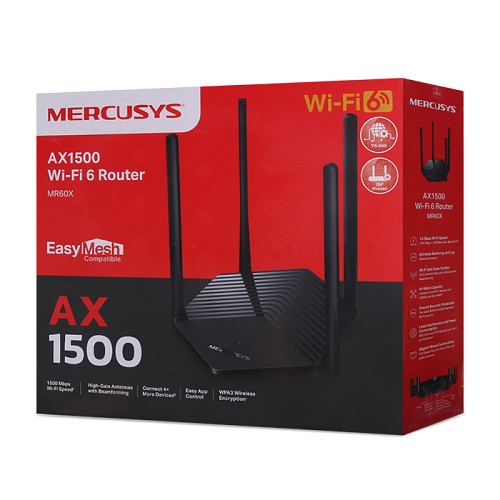 AX1500 WiFi 6 Router MERCUSYS MR60X