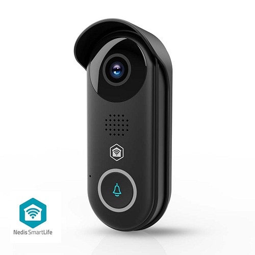 Smart Wi-Fi θυροτηλεόραση, με Full HD 1080p κάμερα, αισθητήρα κίνησης και νυχτερινή όραση σε μαύρο χρώμα NEDIS WIFICDP11BK
