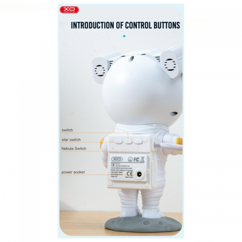 XO Lamp Astronaut Star Projector CF1 /white/