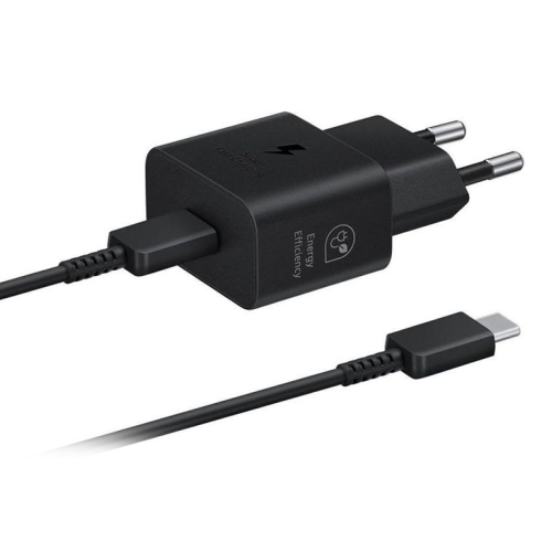 Samsung EP-T2510EBE + EP-DN980BBE Samsung USB-C 25W Travel Charger + USB-C Data Cable Black (Bulk)