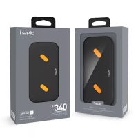 Havit Dual Ασύρματος Φορτιστής Qi Pad 18W Black H340
