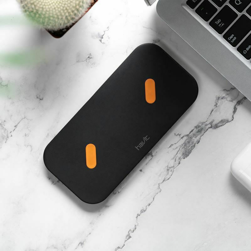 Havit Dual Ασύρματος Φορτιστής Qi Pad 18W Black H340