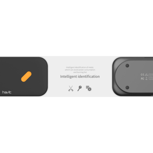 Havit Dual Ασύρματος Φορτιστής Qi Pad 18W Black H340