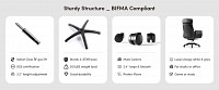 Καρέκλα Γραφείου - Eureka Ergonomic® ERK-OC-003-B Royal Black